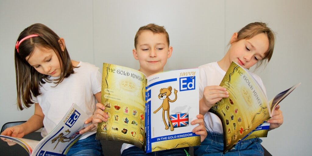 Dzieci na zajęciach Savvy Ed w Prestige Lingua w Gdańsku